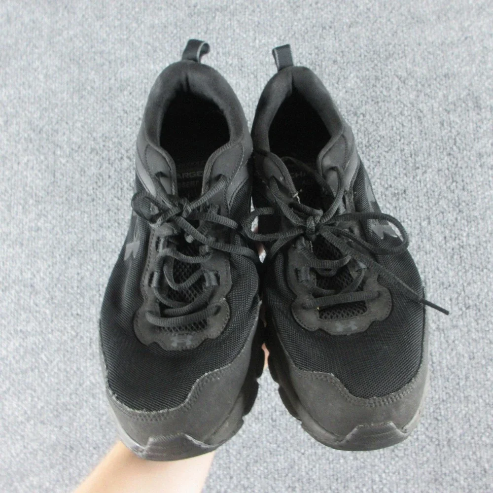 Under Armour Charged Shoes Mens Size 13 Black Mesh Running Walking 3024590-003